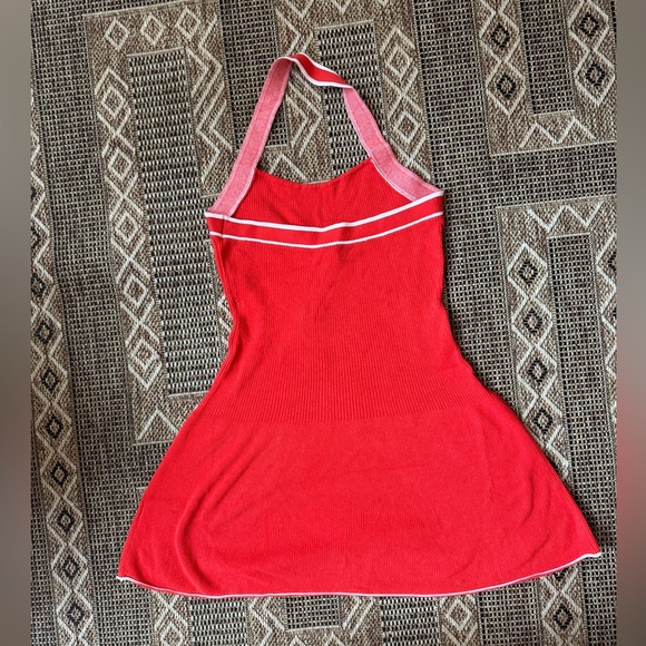 DAILY PRACTICE By Anthropologie Full Speed Knit Halter Mini Dress Size L NWT - Picture 4 of 7
